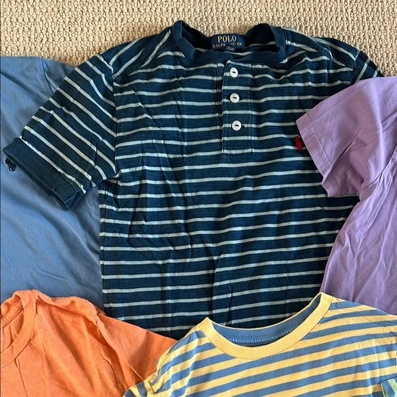 Colorful Kids Polo Ralph Lauren T-Shirt Set - Picture 7 of 11